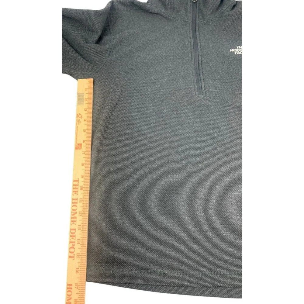 The North Face 1/4 Zip Sweater, Gray, High Neck Pullover Fleece, Men’s Sz Large